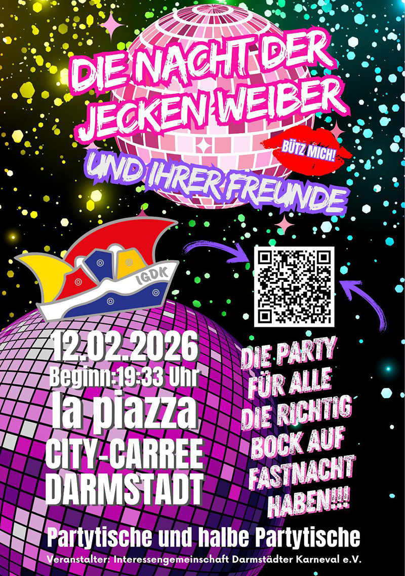 Flyer Nacht der Jecken Weiber